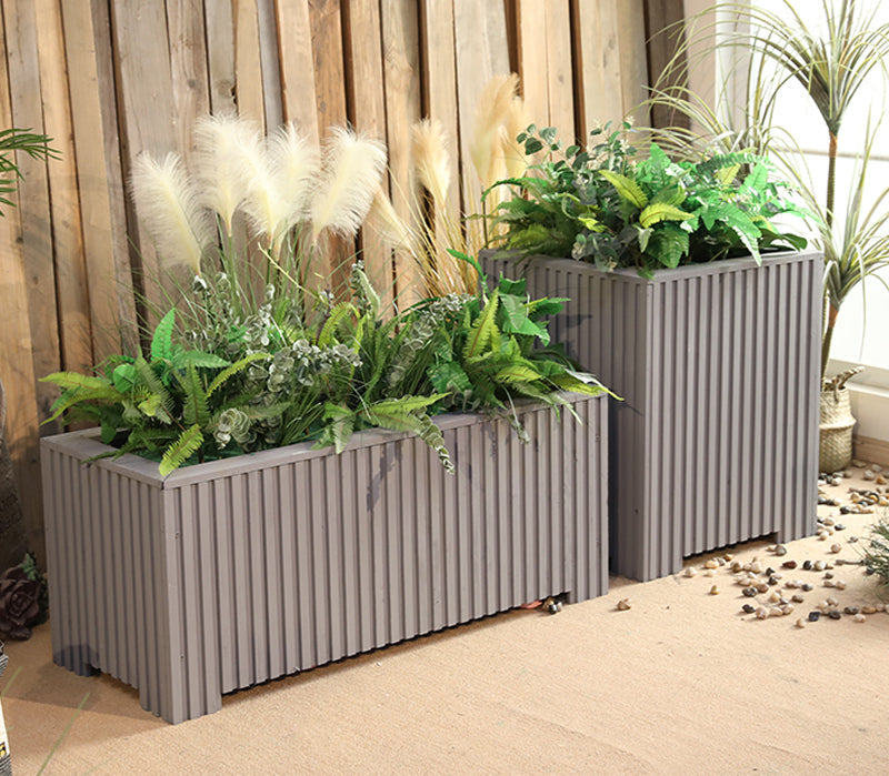 Outdoor Wood Flower Box Garden Plus