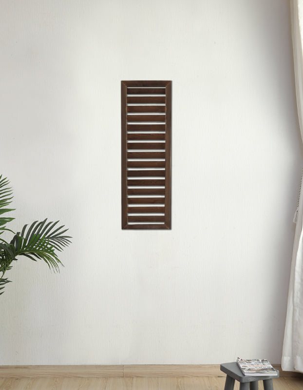 Outdoor Wooden Louver Mesh Screen Fence Garden Plus