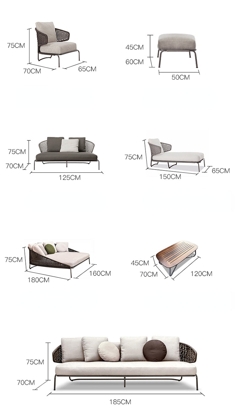 Rattan Sofa Set 15 Garden Plus