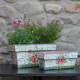 featured rectangular green plant pot for indoor and outdoor plants