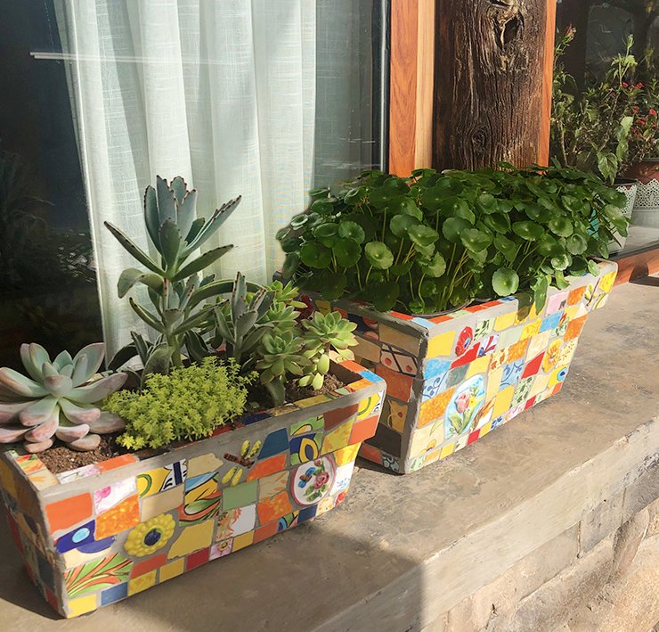 Featured rectangular green plant pots garden Garden Plus