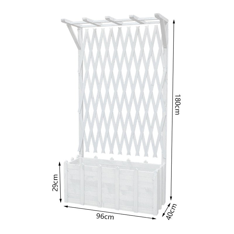 Floor Grid Lattice with Partition Flower Box Garden Plus