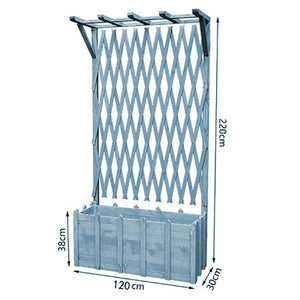 Floor Grid Lattice with Partition Flower Box Garden Plus