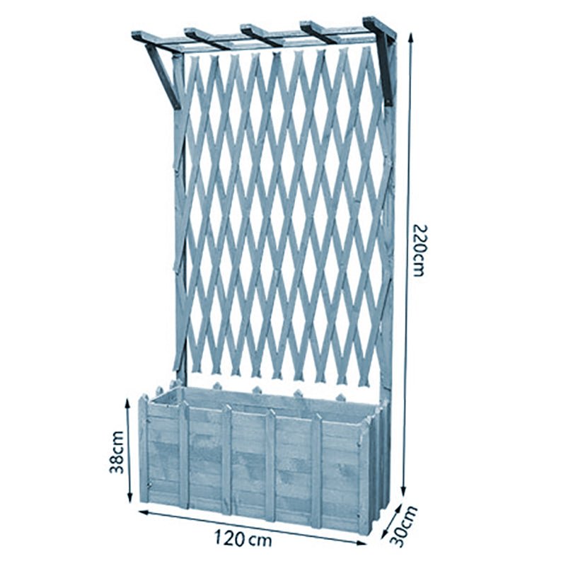Floor Grid Lattice with Partition Flower Box Garden Plus