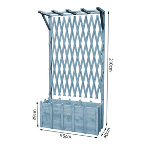 Floor Grid Lattice with Partition Flower Box Garden Plus