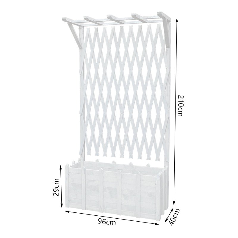 Floor Grid Lattice with Partition Flower Box Garden Plus