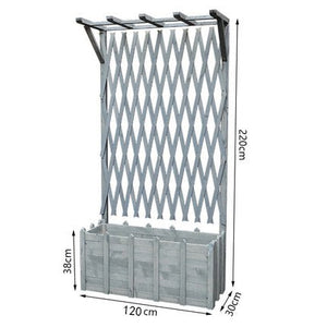 Floor Grid Lattice with Partition Flower Box Garden Plus