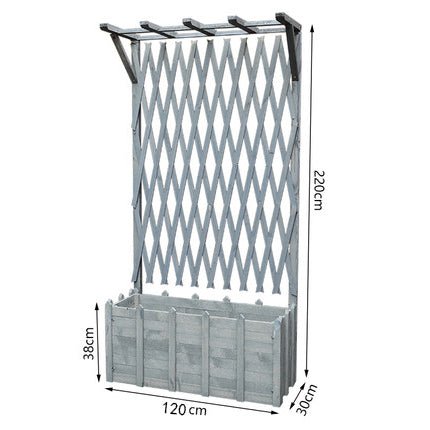 Floor Grid Lattice with Partition Flower Box Garden Plus