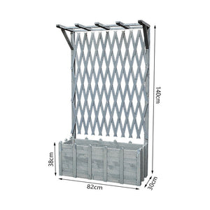 Floor Grid Lattice with Partition Flower Box Garden Plus