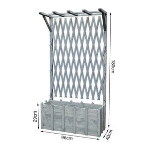 Floor Grid Lattice with Partition Flower Box Garden Plus