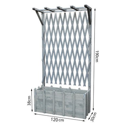 Floor Grid Lattice with Partition Flower Box Garden Plus