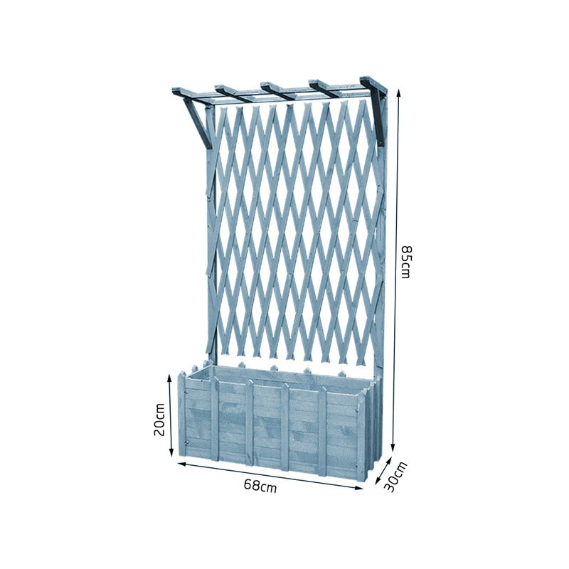 Floor Grid Lattice with Partition Flower Box Garden Plus