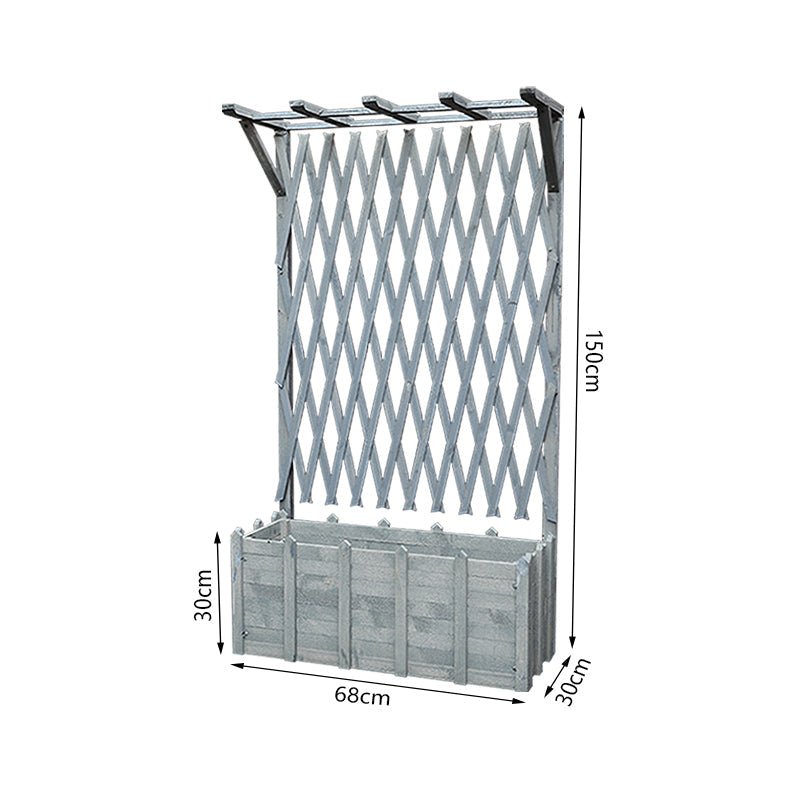Floor Grid Lattice with Partition Flower Box Garden Plus