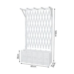 Floor Grid Lattice with Partition Flower Box Garden Plus
