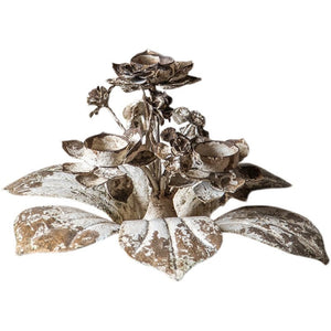 French Retro Nostalgic Romantic Wrought Iron Candle Stand Garden Plus