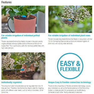 Gardena Adjustable Endline Drip Head 0–15 l/h Garden Plus