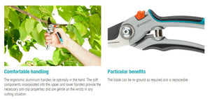Gardena Alu Garden Secateurs B/L Garden Plus