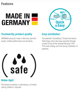 Gardena Angle Piece 25 mm x 3/4" male thread Garden Plus