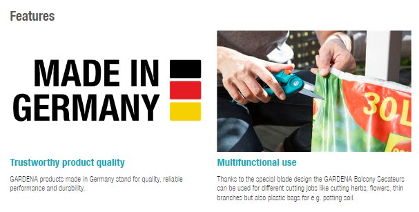 Gardena City Balcony Secateurs Garden Plus