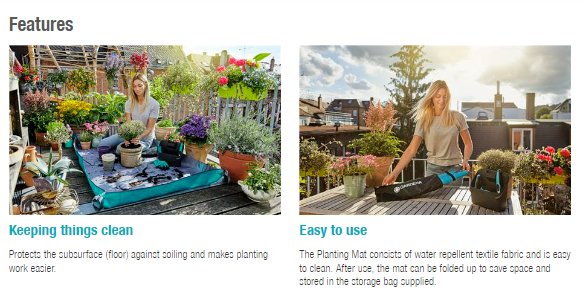 Gardena City Gardening Planting Mat L Garden Plus