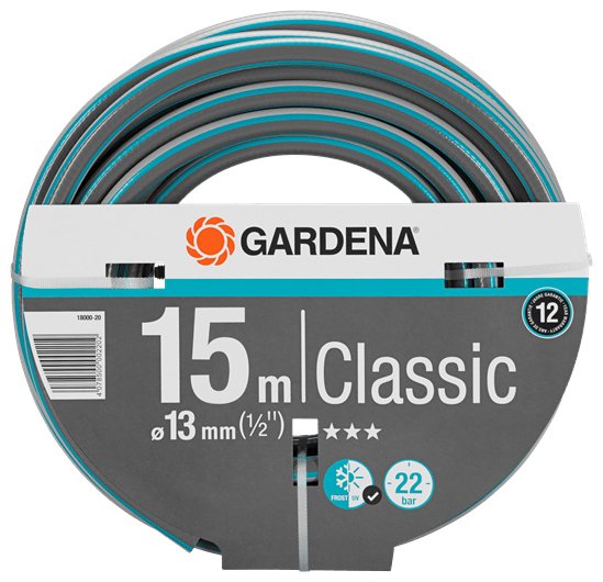 Gardena Classic Hose 13 mm (1/2"), 15 m Garden Plus
