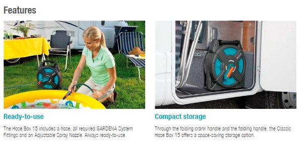 Gardena Classic Hose Box 15 Set Garden Plus