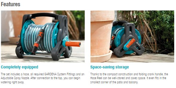 Gardena Classic Hose Reel 10 Set Garden Plus