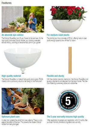 Gardena ClickUp! FlowerBowl Garden Plus