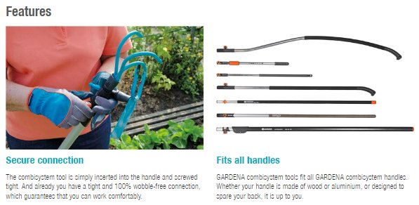 Gardena Combisystem Bow Rake Garden Plus