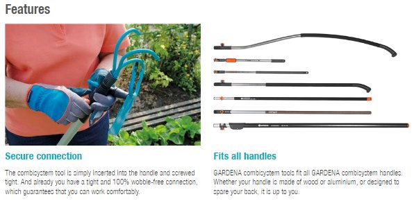 Gardena Combisystem Cultivator, 10cm width Garden Plus