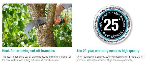 Gardena Combisystem Gardeners’ Saw 300 PP, curved Garden Plus