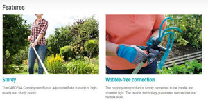 Gardena Combisystem Plastic Adjustable Rake 3099 Garden Plus