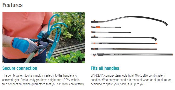 Gardena Combisystem Ridge Plough Garden Plus