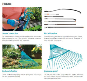 Gardena Combisystem Spring-Wire Rake 3100 Garden Plus
