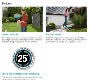 Gardena Combisystem Terrace Broom Garden Plus