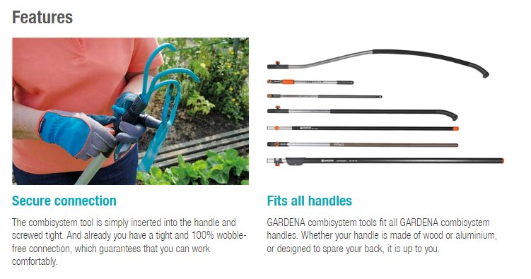 Gardena Combisystem Vertical Cutter Garden Plus