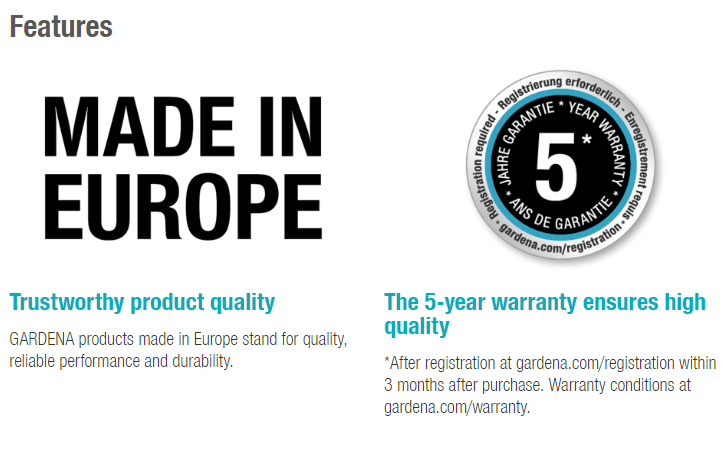 Gardena "Profi" Maxi-Flow Multi-Purpose Spray Lance Garden Plus