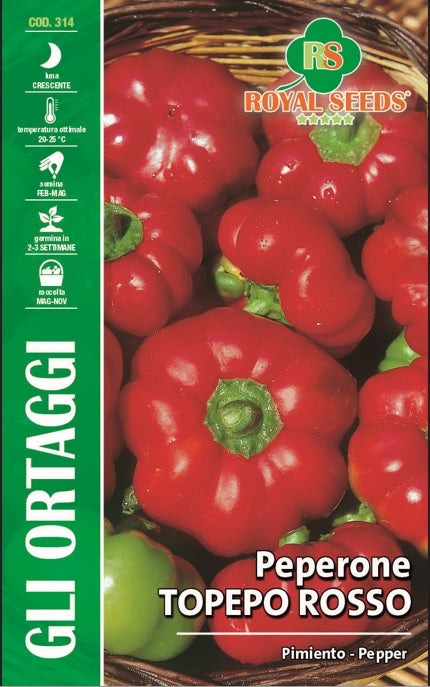 Pimiento - Pepper Topepo Rosso - 皇家種子 /RYMO 97/91