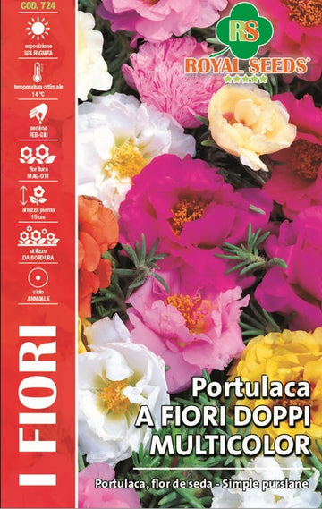 Porttulaca - Double headed Purslane Multicolor - Royal Seed RYMA345/1